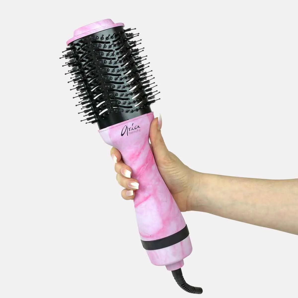 ARIA BEAUTY - Brosse Chauffante Rose Marble