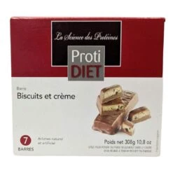 PROTIDIET - Barres Protéinées Biscuits Et Crème