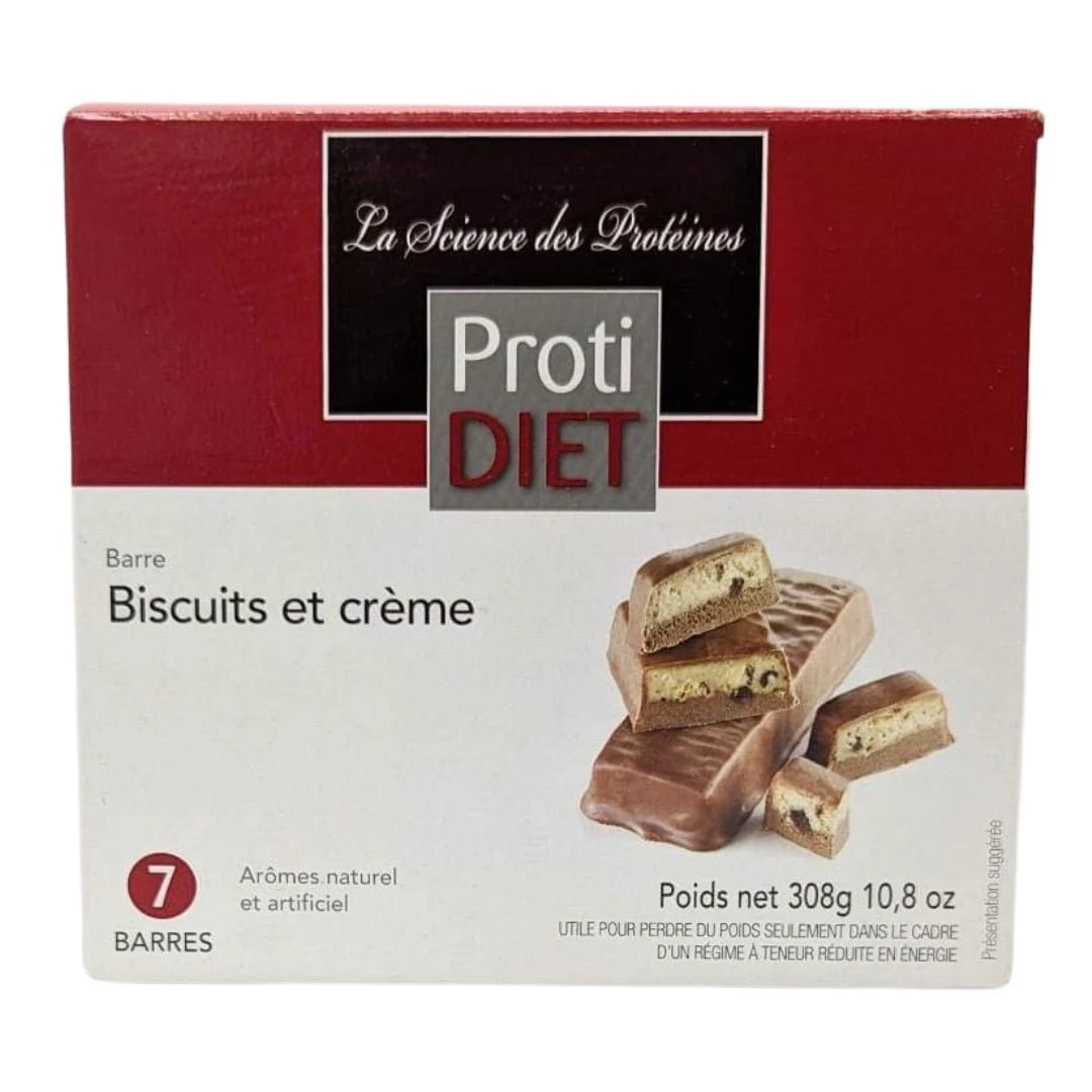 PROTIDIET - Barres Protéinées Biscuits Et Crème