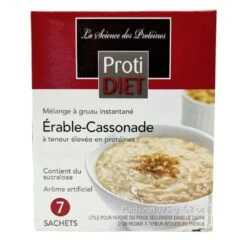 PROTIDIET - Mélange Pour Gruau Protéiné Instantané érable Et Cassonnade