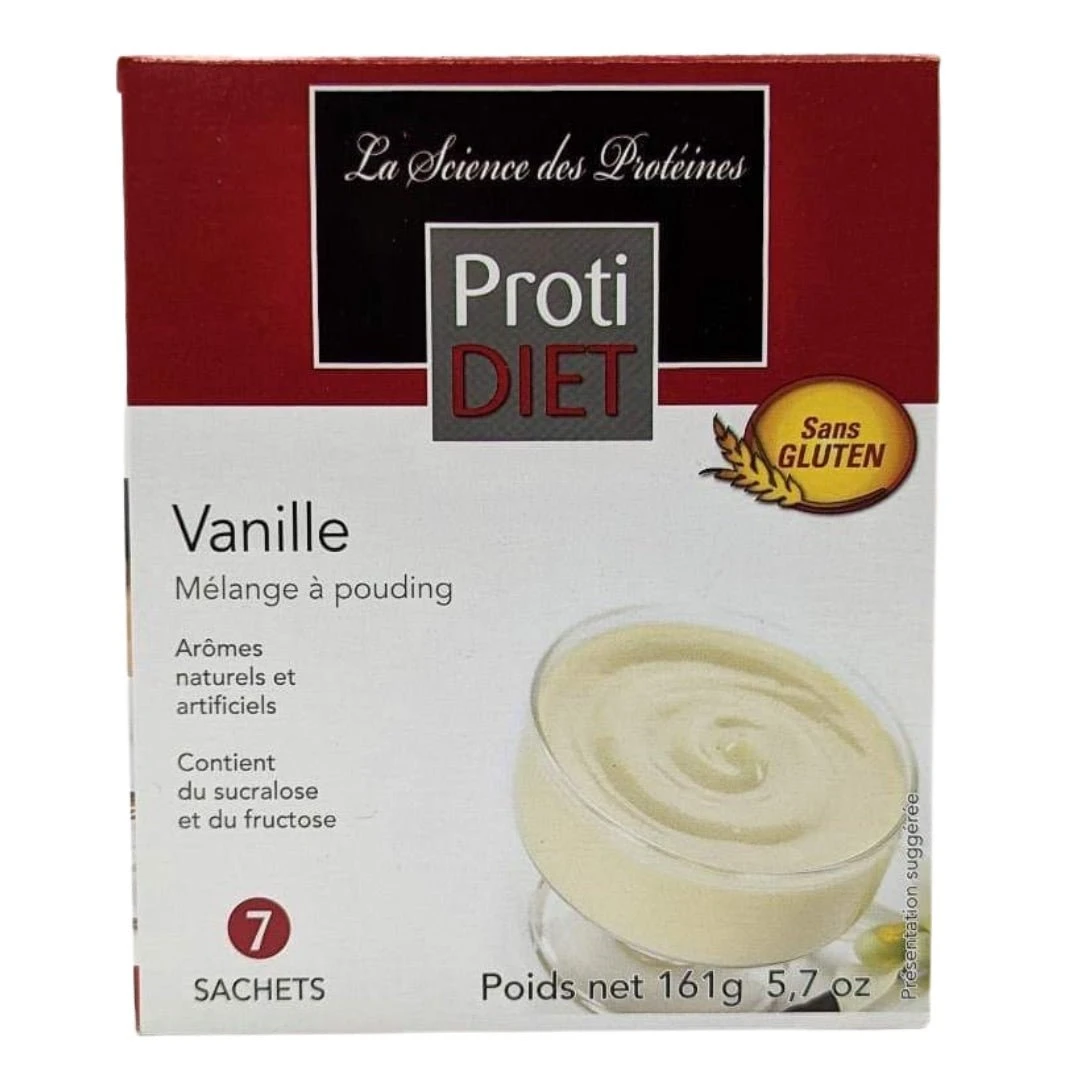 PROTIDIET - Mélange Pour Pouding Protéiné à La Vanille