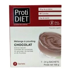 PROTIDIET - Mélange Pour Pouding Protéiné Au Chocolat