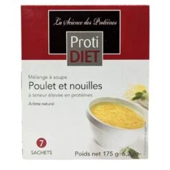 PROTIDIET - Mélange Pour Soupe Protéinée Au Poulet Et Nouilles