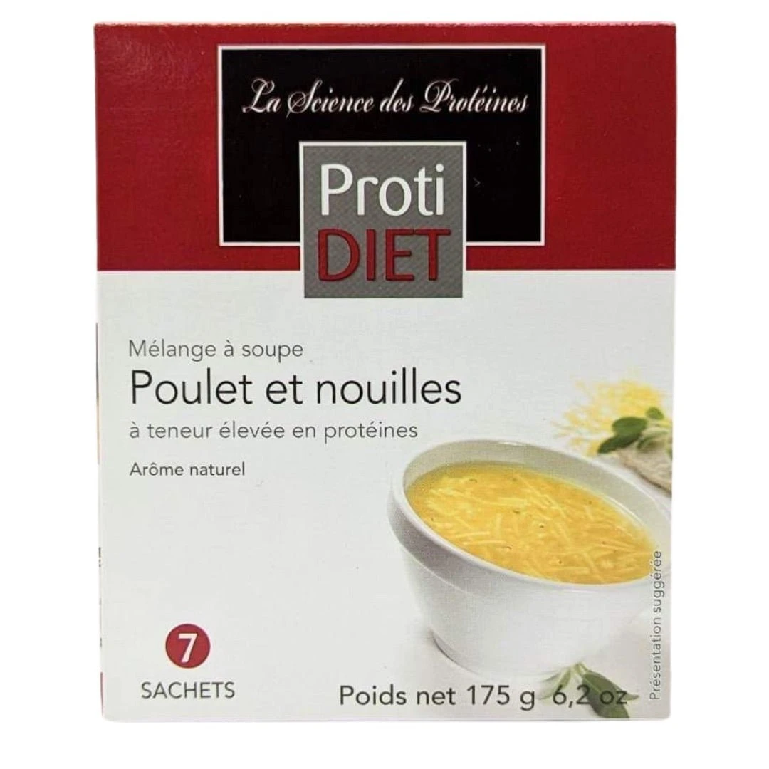 PROTIDIET - Mélange Pour Soupe Protéinée Au Poulet Et Nouilles